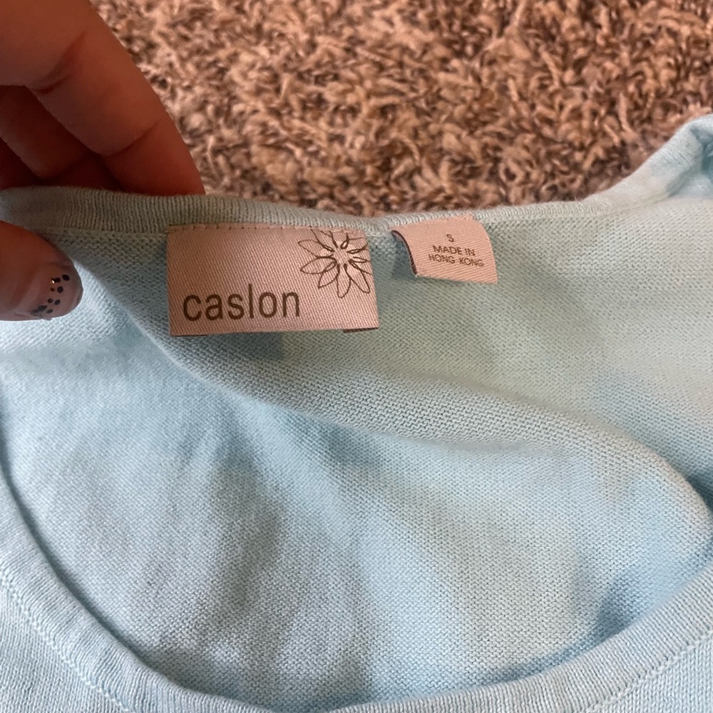 Caslon Light Blue Tank Top